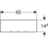 Полка GEBERIT SMYLE SQUARE 500,362.JR.1
