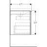 Тумба под раковину GEBERIT ACANTO 500,609.JL.2 60 см